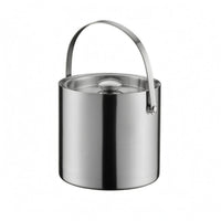Double-Layer Ice Bucket Easy to Clean Stainless Steel Ice Bucket Large Capacity Drinkware for Home Bar, Party