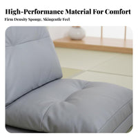 Foldable Design Adjustable rear supportrest Lounger Japanese & fashion Adjustable Chaise Lounge Space Saving Floor Seating Converts to Sleeper Bed for Apartment Dwellers, Students, Meditators, Bay aperture, Bedroom, Living Room