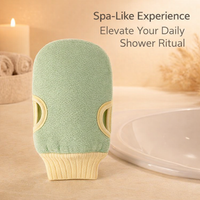 Japanese Exfoliating Washcloth for Men and Women, Viscose Fiber Bath Mitt for Deep Cleansing, Spa Treatment Shower Glove for Personal Care