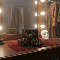 Steampunk Top Hat Gear and Chain Details Costume Headwear for Cosplayers