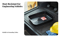 Excavator Cab Floor Tray Water Resistant Plastic Boot Mat Easy to Clean