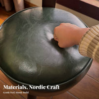 Swivel Ottoman Wooden Construction Padded Comfort for Child Seating