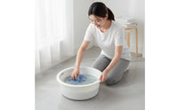 2-in-1 Washboard Basin Multi-Functional Washboard Wash Basin Space-Saving Laundry Scrub Tub for Parents