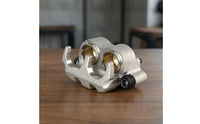 Compact Brake Caliper with Mounting Plate Motorcycle Brake Caliper Precision Hardware Long-Lasting for Garage Maintenance