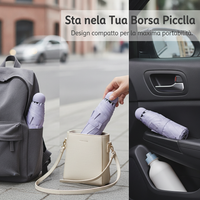 Ultra-Light UV Protection Compact Travel Umbrella for Sun and Rain