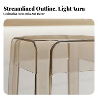 Nordic design Clear High Stool Transparent Design Bar Chair Modern Aesthetic Home Furniture Easy to Clean for Decor aficionados, Cafe Owners, Homeowners, Counter, Restaurant, Kitchen Island, Lounge