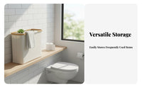 Toilet Paper Storage Holder Multifunctional Toilet Paper Storage Basket Slim Bathroom Organizer Multi-Functional for Closet