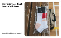 Low Cut Sports Socks Sweat-Absorbent Sport Socks Breathable Footwear Accessory for Athletes, Runners, Badminton, Workout, Outdoor Activities