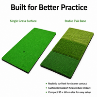 Chipping Practice Mat, Artificial Turf Mat 30x60cm, Driving Range Mat for Indoor Outdoor Sport Training, Portable EVA Foam