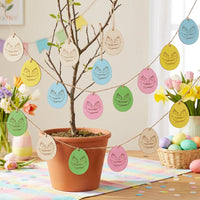 DIY Easter Egg Ornament Hanging Ornaments  Craft Cut for Craftsperson S, Teachers, Spring Decor, Classroom, Tabletop Display