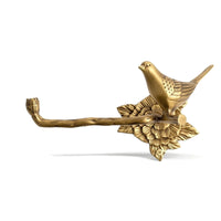Towel Holder with Bird Motif Vintage Towel Holder with Bird Screwless Installation Hardware for Renters