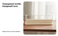 Clean Proof Collectible Display Shelf Easy to Assemble Clear Acrylic Display Case Tiered Surprise Box Organizer
