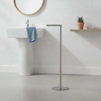 Unattached Standing Toilet Tissue Holder Freestanding Toilet Tissue Holder Stand Hardware Anti-Slip Slim for Bathroom