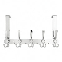 Over-the-Door Hook Rack Space-Saving Hardware Heavy-Duty for Bedroom, Entryway