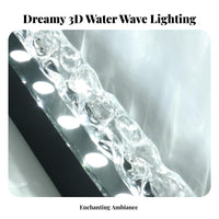 3D Wave Effect Light Atmosphere Generation Dynamic Water Wave Light Display Dimmable Dynamic Wave Light for Party Hosts, Homeowners, KTV, Bar