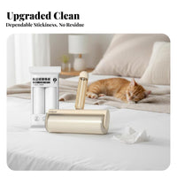 Strong Adhesion Sticky Paper spool Multi-Surface Use Tear-removable fuzz Brush Refillable Hair Remover Gentle on materials for Pet Owners, Professionals, Bedroom, In Car, Living Room, removableice