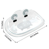 Transparent Cat Bed and Window Cat Hammock, Suction Cup Cat Bed with Strong Mounting, Space Saving Clear Perch for Indoor Sunbathing Cat Use.