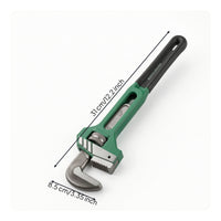 Quick-Style Adjustable Straight Pipe Wrench Heavy-Duty Pipe Wrench with Serrated Gripping Surfaces Industrial Tool Sturdy for Homeowners