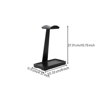 Headphone Stand with Tray Slim Organizer Sturdy for Desk, Office, Gamers