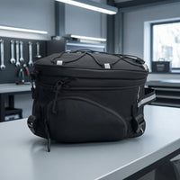 Motorcycle Tail Bag Reflective Motorcycle Rear Rack Bag Structured Luggage for Motorcyclists, Long-Distance Riding