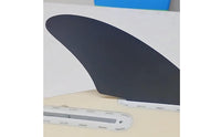 Black Surfboard Tail Fin Streamlined Nylon Fiberglass Fin Plastic Board Accessory