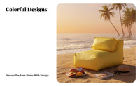 Waterproof Wind-Inflatable Sofa Foldable Air Lounger Lightweight Portable Furniture No Pump Needed for Beachand ventureers, Travelers, eventand ventureers, Beach, by the pool, Camping, public green spaces