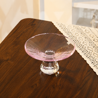 Sparkling Glass Fruit Bowl 150cm, Trifle Bowl for Dinner Parties, Countertop Fruit Display, Dessert Serving Dish