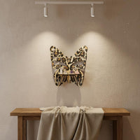 Boho Design Leopard Print Butterfly Shelf Leopard Print Decorative Shelf