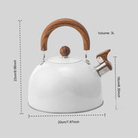 Singing Kettle All Stovetops Compatible Stainless Alloy Beverage Kettle Rust Resistant Stovetop Teapot for Kitchen