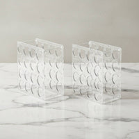 2 Pieces Detachable Design 32-Hole Vinyl Roll Holder Space-Saving Vinyl Roll Holder Easy Assembly Craft Paper Organizer Even Edges for Studio