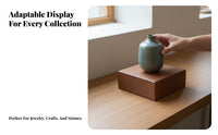 Thickened Design Solid Wood Display Block Versatile Pedestal Stand Sturdy Riser Set Enhanced Presentation for Collectors, Retailers, Tabletop Decoration, Countertops