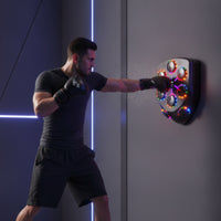 Interactive Electronic Boxing Instructor Rechargeable Boxing Training Target Space-Saving Wall-Mounted Punch Pad Compact for Beginners, Adults, Boxers, Home Gym, Garage, Bedroom