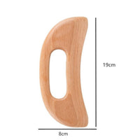 Wooden Gua Sha Tool Smooth Surface Moon-Like Form Easy Grip Wood Gua Sha Board for Spa