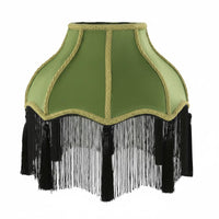 Retro Design Beaded Fringe Lampshade Handmade Craftsmanship Lamp Cover for Bedroom