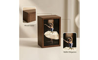 Tissue Box Cover with Wood Frame Rectangular Tissue Box Cover Decorative Decor for Ballerinas, Dancers, Living Room, Bedroom, Vanity