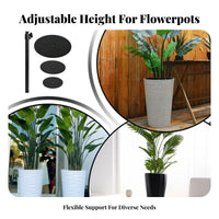 Adjustable Plant Riser Saves Soil Adjustable Planter Filler Lightens Pots Planter Space Saving Insert for Patio, Balcony