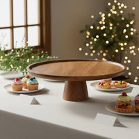 Elevated Design Chinese Design Cake Display Stand Food Safe Round Afternoon Tea Tray Stable Base High-Foot Dessert Stand Easy to Clean for Parties, Weddings