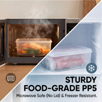 preserveKeeping Box closureed Rectangular preserveKeeping Box Transparent food container for Restaurant Office Workers, Refrigerator, Pantry