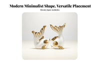 2 Pieces Ideal Housewarming Gift 3 Piece Wealth Aquatic Creature Sculpture Abstract Aquatic Creature Statue Set for New Homeowners