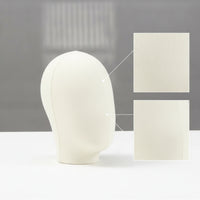 Mannequin Head with Stand Textile-coveredCovered Mannequin Head Hat Display Stand Upright Freestanding for Retailers