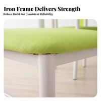 Minimalist Design Padded Seat Metal Chair Modern Design Household Furniture Comfortable Backrest Armless for Homeowners, Restaurant Owners, Event Planners, Dining Room, Hotel, Kitchen, Cafe