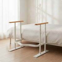 Toilet Support Rail with Arms Height Adjustable Toilet Frame with Handles Freestanding Handrail for, Handicapped, Washroom