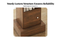 Modern Design Floor Standing Podium Stable Base Floor Lectern with Storage Shelves Spacious Top Reception Desk Lectern Sturdy Construction for Presenters, Restaurant Hosts, Conference Rooms, Lecture Halls, Auditoriums, Classrooms