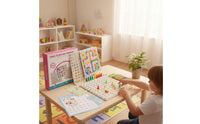 Cognitive Development Wooden Hundred Board Hand-Eye Coordination Child-Centered Number Game Double Sided Game Board for Kindergarteners, Preschoolers, Kids, Home School, Classroom