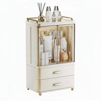 Clear Cosmetic Case with Drawers Large Capacity Makeup Organizer long-lasting