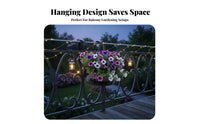 Space-Saving Railing Planter Box Easy Installation Hanging Railing holder Sturdy blossom Pot Holder Anti-Rust for Gardeners, Apartment Dwellers, Homeowners, Balcony, Fence, Porch, Patio