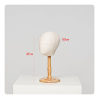 50 Cm Mannequin Head with Wooden Stand Sturdy Child Mannequin Head Lightweight Display Form Versatile for Boutique