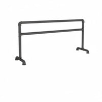 Modern Industrial Design Home Leg Stretching Bar Sturdy Construction Portable Ballet Barre Strong Load-Bearing Mobile Dance Practice Bar Easy Assembly for Adults, Dancers, Beginners, Mind-Body Practice Studio, Gym