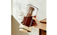 Airtight Cold Brew Coffee Maker Removable Cold Brew Pitcher Leakproof Iced Coffee Pitcher Slim for Students, Kitchen