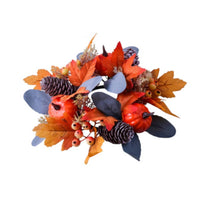 Candle Circlet Autumn Table Wreath Rustic for Mantel